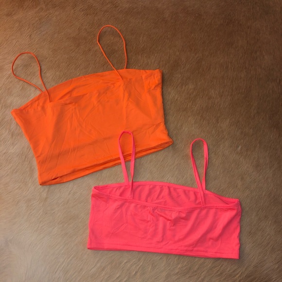 4/$20 2 Nwot Shein neon crop tops, pink is xs orange S - Picture 7 of 11